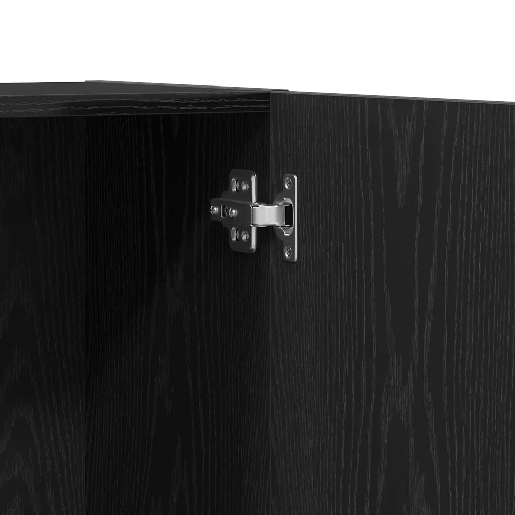Mobile per Ufficio con lo scaffale Rovere Nero 60 x 32 x 190 cm CFW4524244