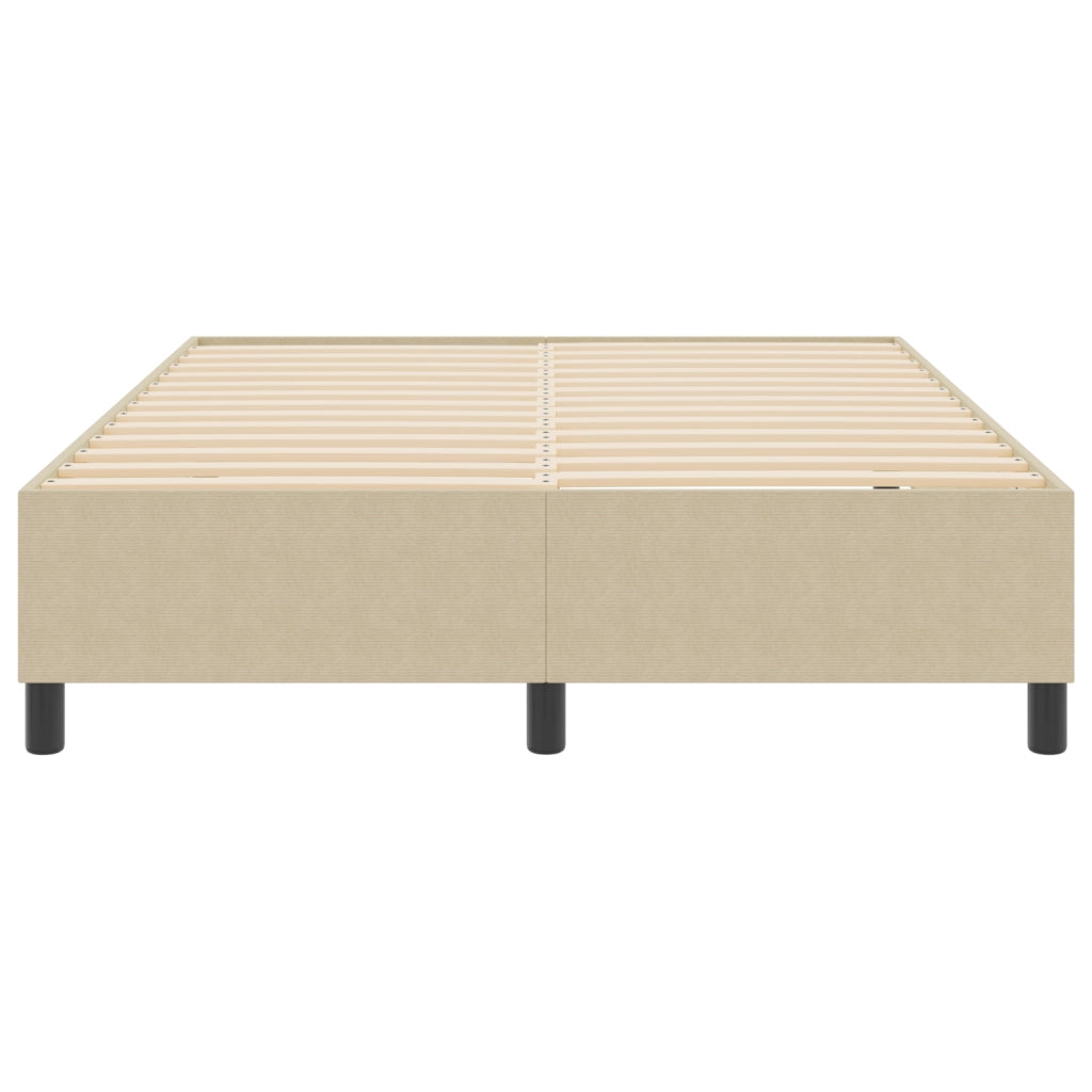 Letto Box Spring Verde Chiaro Grigio 160x200 cm Tessuto a Coste