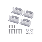 Alcapower Set Staffe di Montaggio a Z per Pannelli Solari Fotovoltaici fino a 300W, Kit Completo con Viti di Fissaggio Incluse, Alta Resistenza