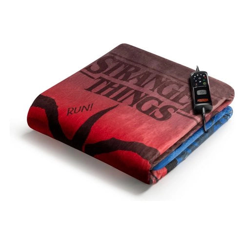 Coperta elettrica imetec 26177 caldoplaid stranger things red e blue