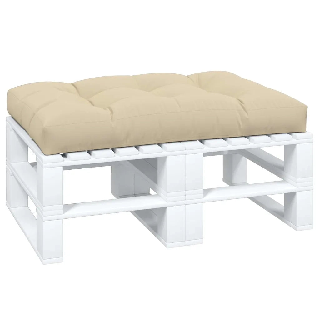 vidaXL Cuscino per Pallet Beige 120x80x12 cm in Tessuto