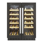 Candy CCVB 60D-1 DiVino – Cantinetta Vino da Incasso 38 bottiglie, 2 zone, Classe G, 39 dB, ripiani legno, colore Nero