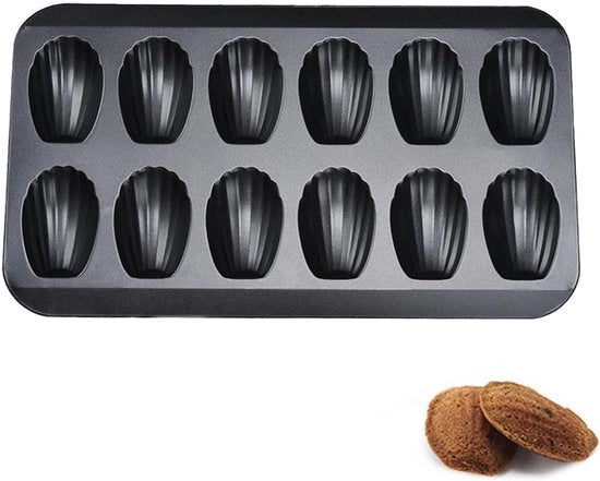 Muffiniera in Silicone - Progettata per la Preparazione di Dolci a Guscio per Farcire i Cibi in Modo Divertente (Nero)