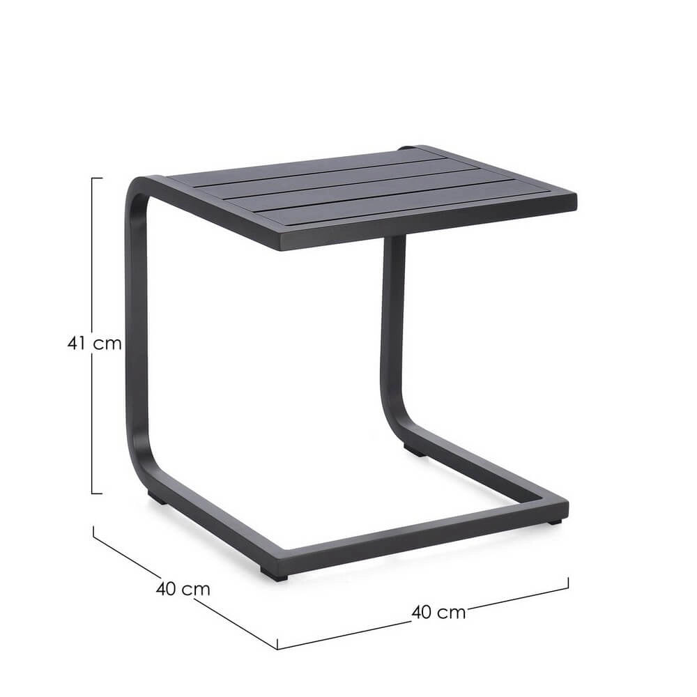 Set di 2 Tavolini da Giardino in Alluminio 40x40 cm - AURI