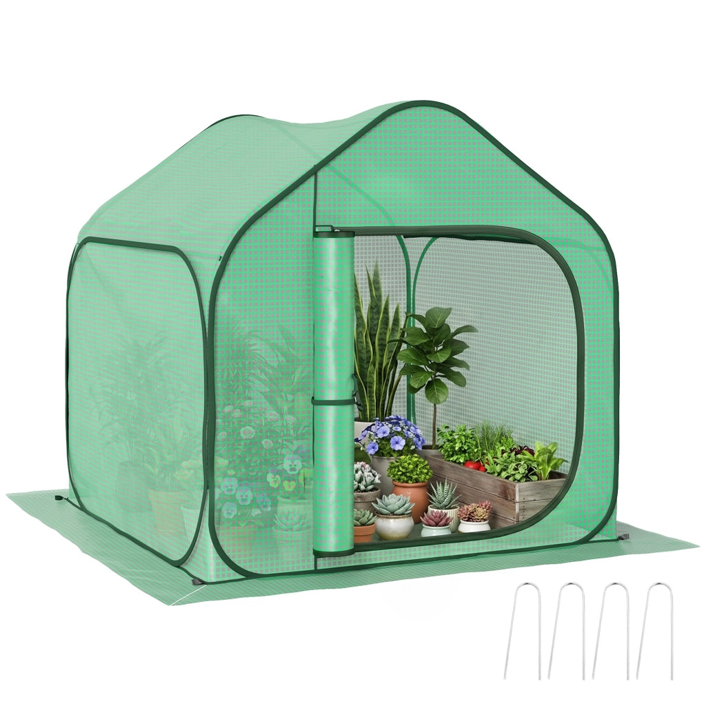 Serra da giardino pop up ¨C zephmum ¨C 150x148x148 cm verde