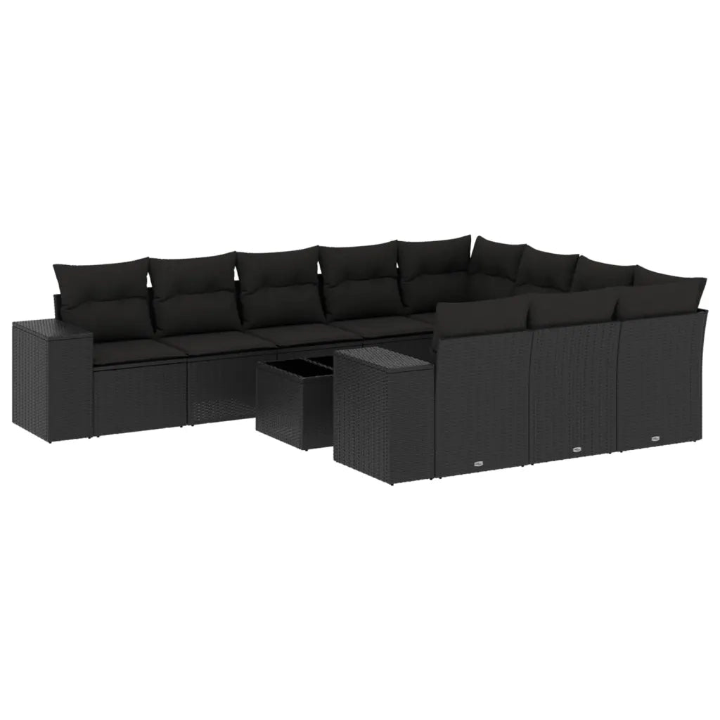 Set Divani da Giardino 11 pz con Cuscini in Polyrattan Nerocod mxl 113212