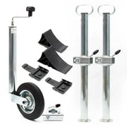 Kit supporto rimorchio 10 pezzi cunei ruota morsetto di serraggio supporto ruota 16_0002536