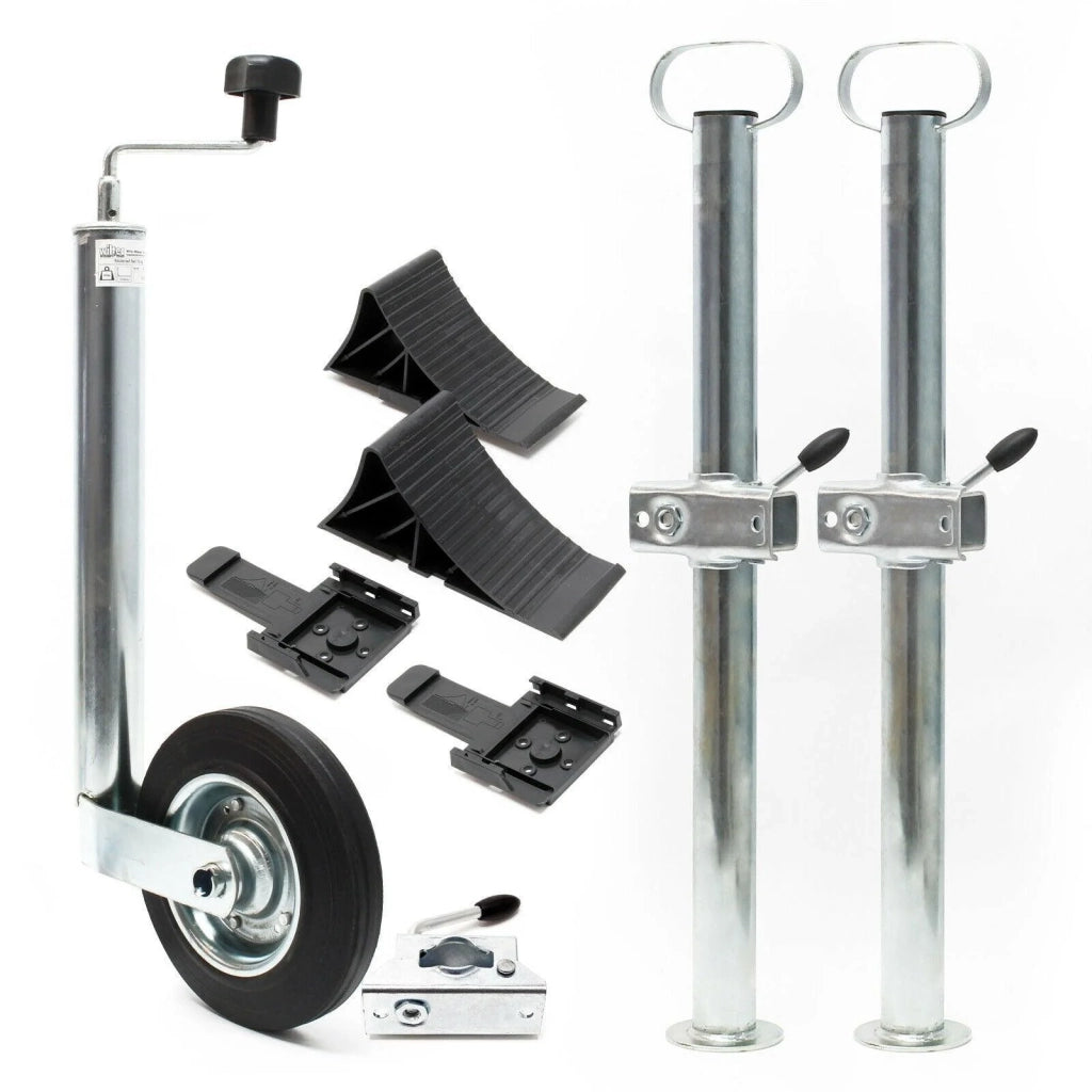 Kit supporto rimorchio 10 pezzi cunei ruota morsetto di serraggio supporto ruota 16_0002536