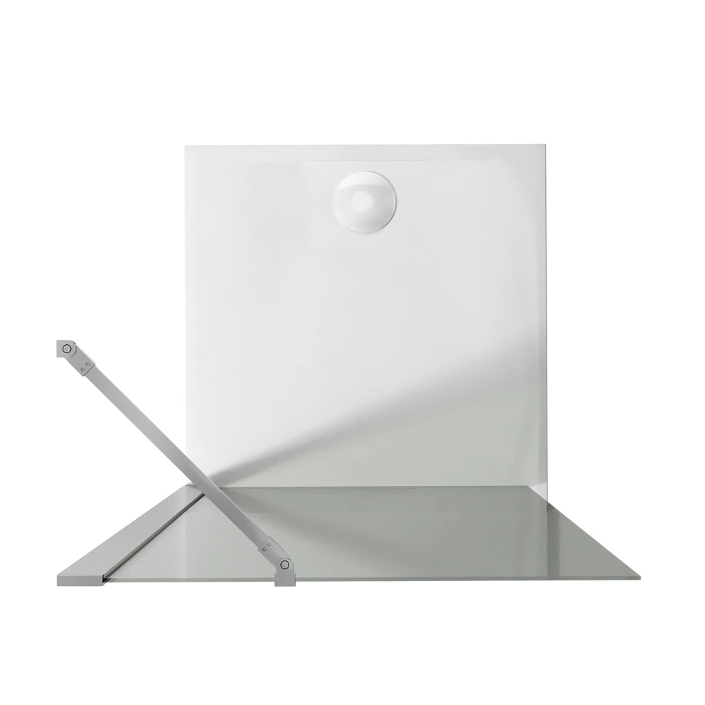 Parete doccia Walk In 90CM H190 Vetro Trasparente con Trattamento Anticalcare mod. Flip