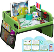 Tavolo di viaggio per bambini, attività per bambini in auto, giocattoli per viaggi in auto, giochi per bambini in auto, accessori di viaggio, organizzatore di auto per bambini, giocattoli da 3 anni, regali da 3 anni.