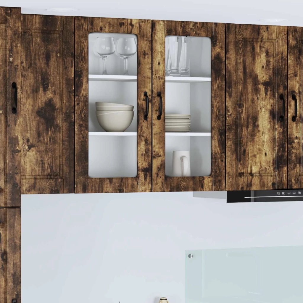 Pannello lavastoviglie con porta Rovere fumé 80 x 31 x 80 cm 885420