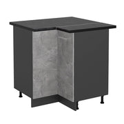Mobile ad angolo cucina R-Line Calcestruzzo/Antracite 75.6 cm, PL Antracite Vicco
