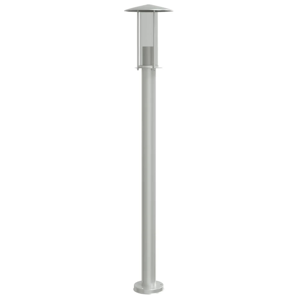 Lampada da terra per esterni in argento 100 cm in acciaio inox Argento 02_0042514