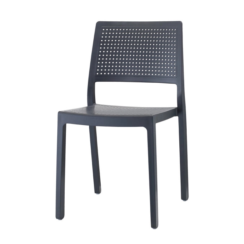 SET 6 SEDIE EMI TECNOPOLIMERO SCAB DESIGN - Antracite 81