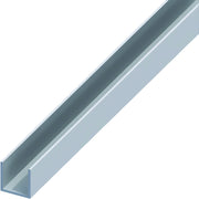 Alfer PROFILO A U ALLUMINIO Argento Satinato mm.  8x8x1 mt. 1 5.00 pz