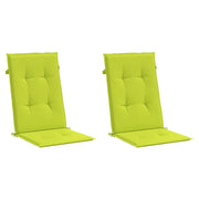 Cuscini per Sedie 2 pz Verdi 120x50x3 cm in Tessuto 314119