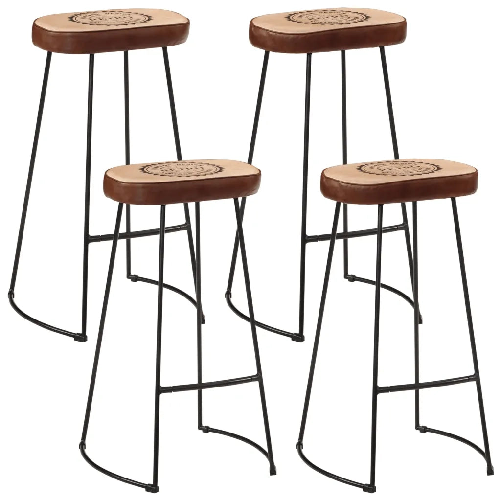 vidaXL Set Bar 5pz Legno Massello Mango Grezzo e Metallo