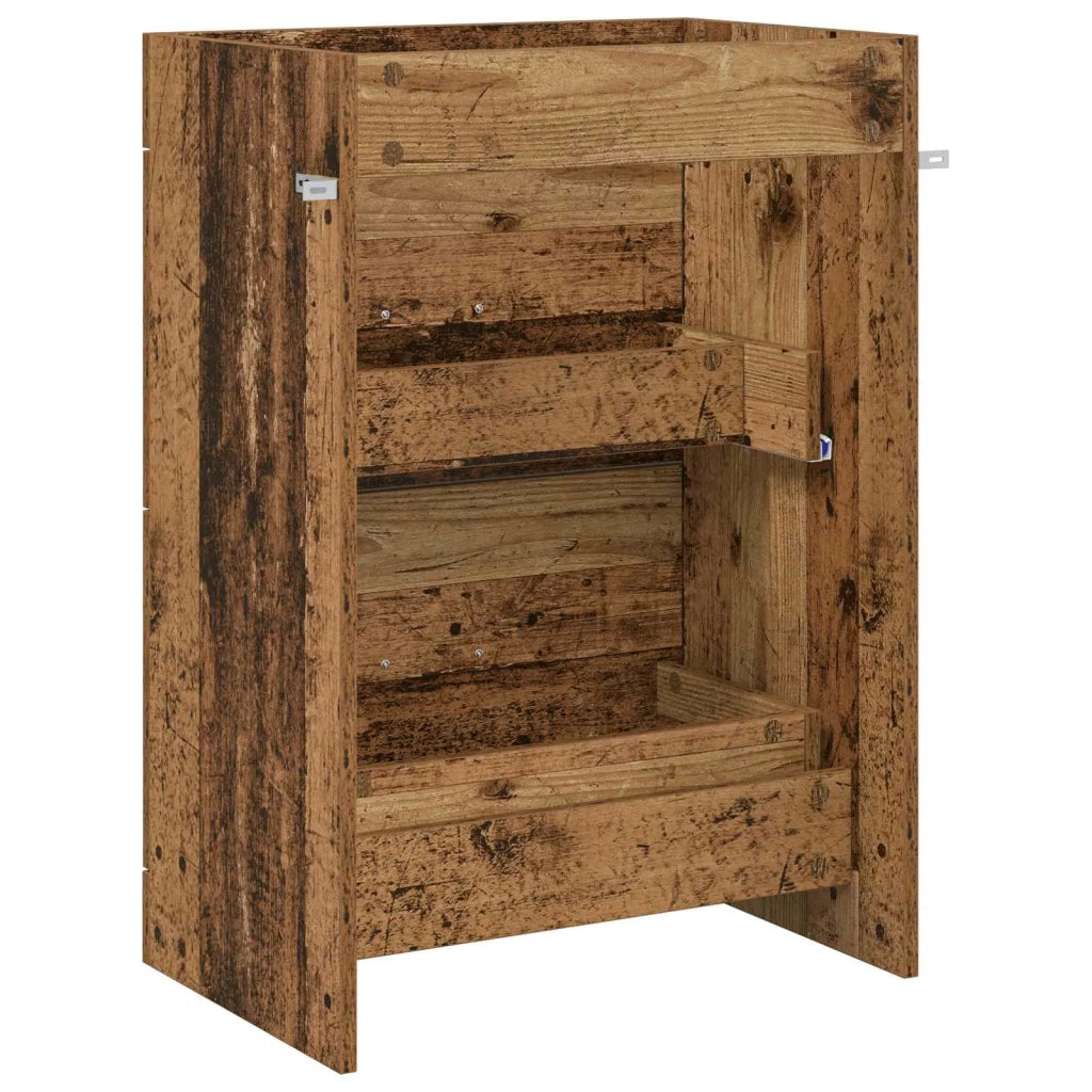 Mobiletto da Bagno Sotto Lavabo Legno antico 56 x 37,5 x 81 cm 890710