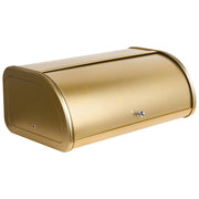 Contenitore per il pane in acciaio inossidabile dorato 45 x 26 x 17 cm Decorativo con coperchio a rotolo Cucina moderna