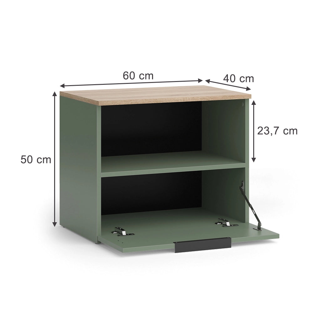 Vicco Credenza Verde 60 x 50 cm con patta