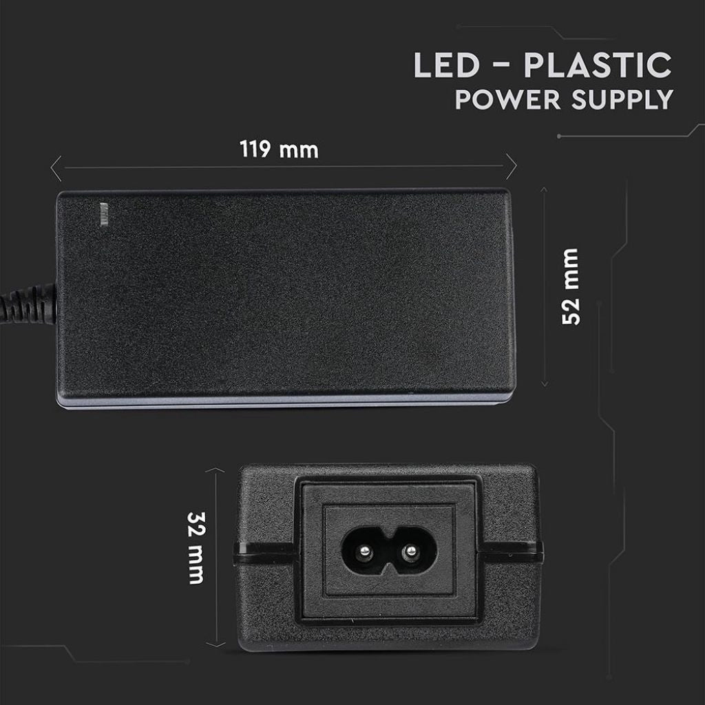 Alimentatore LED Power Supply - 60W 24V 2.5A IP44 Plastic - V-TAC