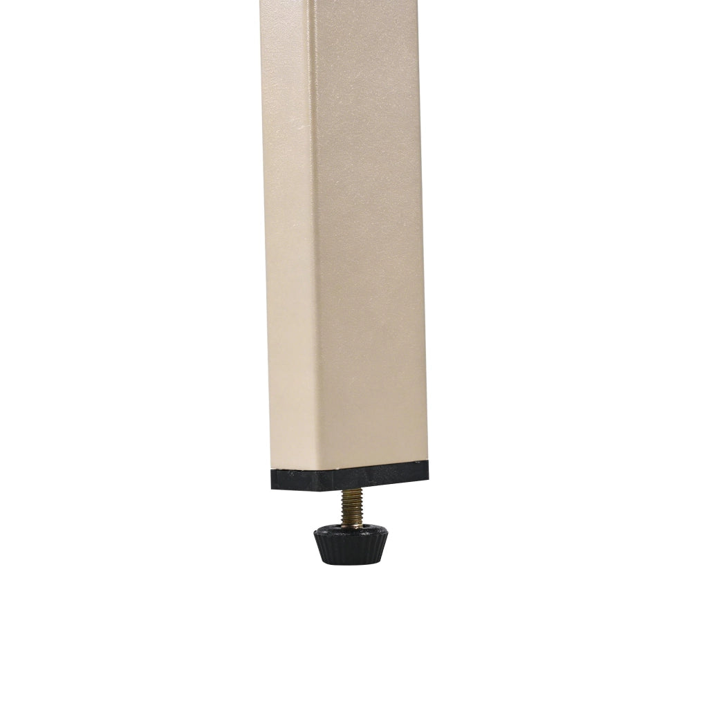 Set da giardino da pranzo 6-7 posti con carrello di servizio rimovibile; legno di acacia beige e naturale