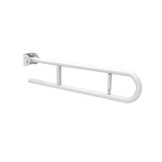 Barra maniglione ribaltabile cm 83 con porta rotolo nylon