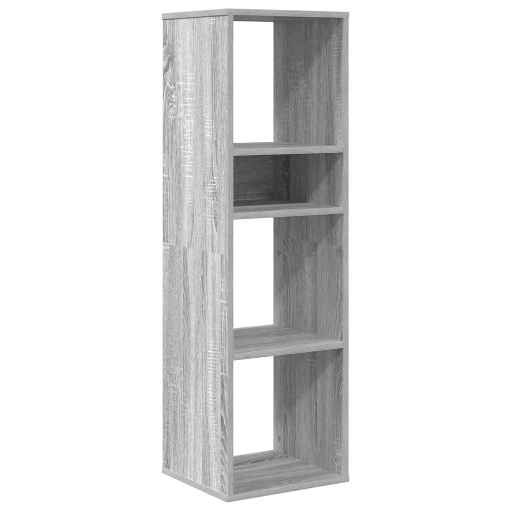 vidaXL Libreria Grigio Sonoma 34x31x112 cm in Legno Multistrato