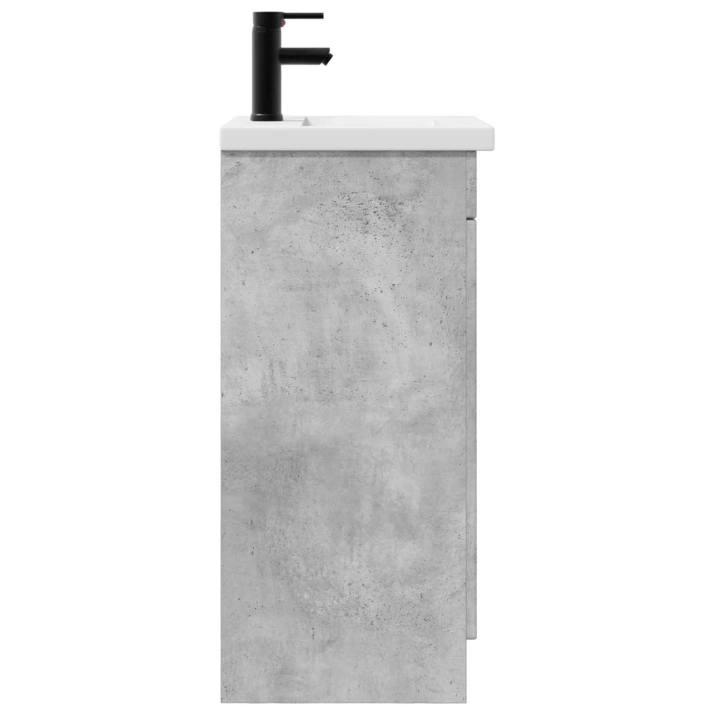 Mobile da bagno con lavabo Grigio Cemento 42 x 40 x 84,5 cm 889997
