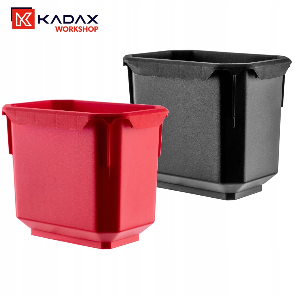 Set di 6 contenitori organizer in plastica KADAX per officina.