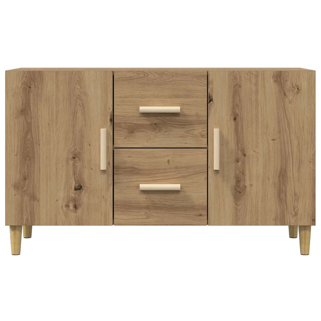 Credenza Rovere Artigianale 100x36x60 cm in Legno Multistrato