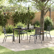 Set da Pranzo per Giardino 5 pcs Antracite