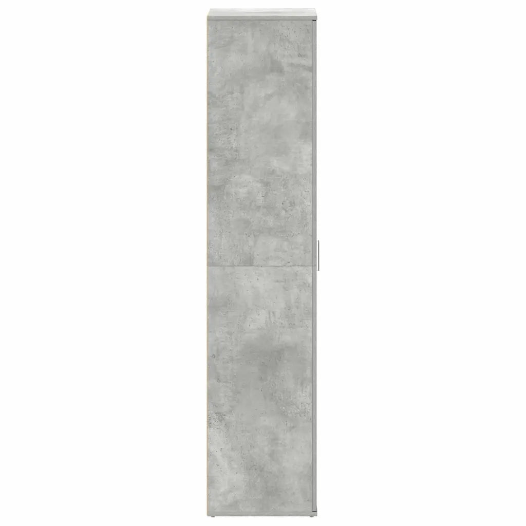 Mobile per scarpe con porta-Scarpiera Grigio cemento 80 x 39 x 178 cm