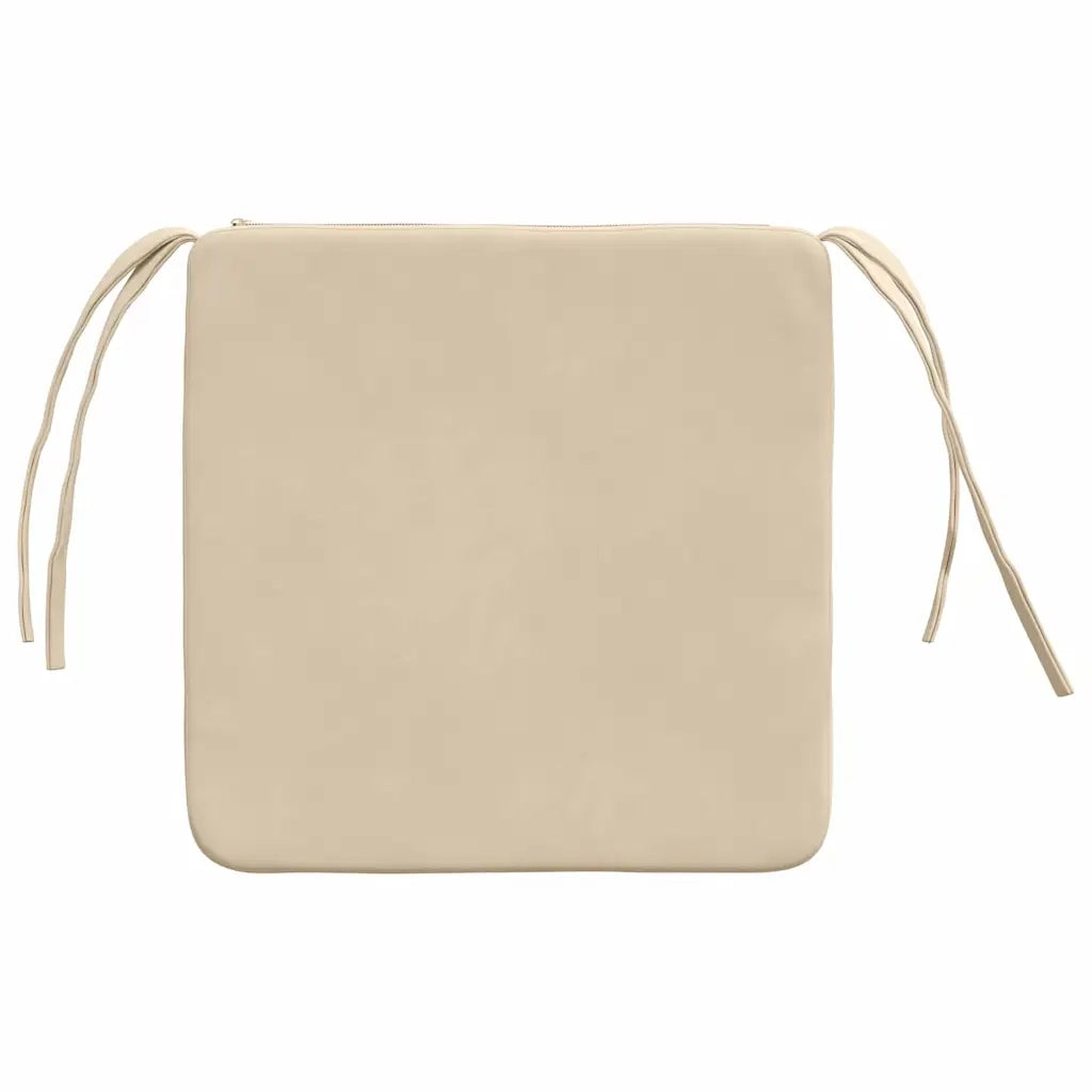 Cuscini per Seduta 4 pcs Crema 40 x 40 x 3 cm