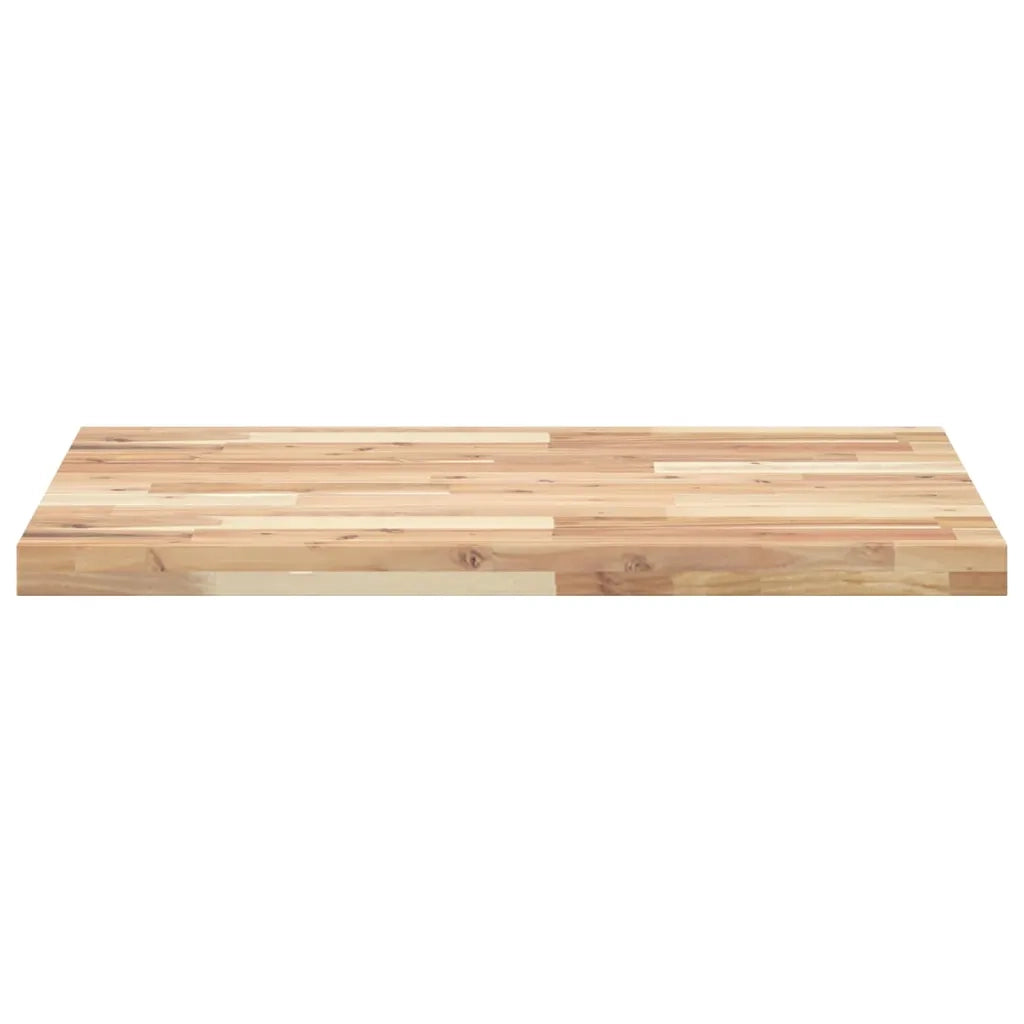 vidaXL Piano da Bagno Non Trattato 80x60x4 cm Legno Massello di Acacia