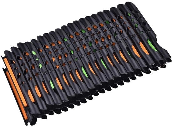 Lijnspoletta 40 pezzi - Supporto - Flessibile - Sostenibile - Sponge Padding - Adatto per stanghe 19-22,5 mm - Lijnhouder