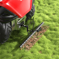 Scarificatore a molle per trattorini tosaerba, larghezza di lavoro 120 cm, per arieggiatura prato