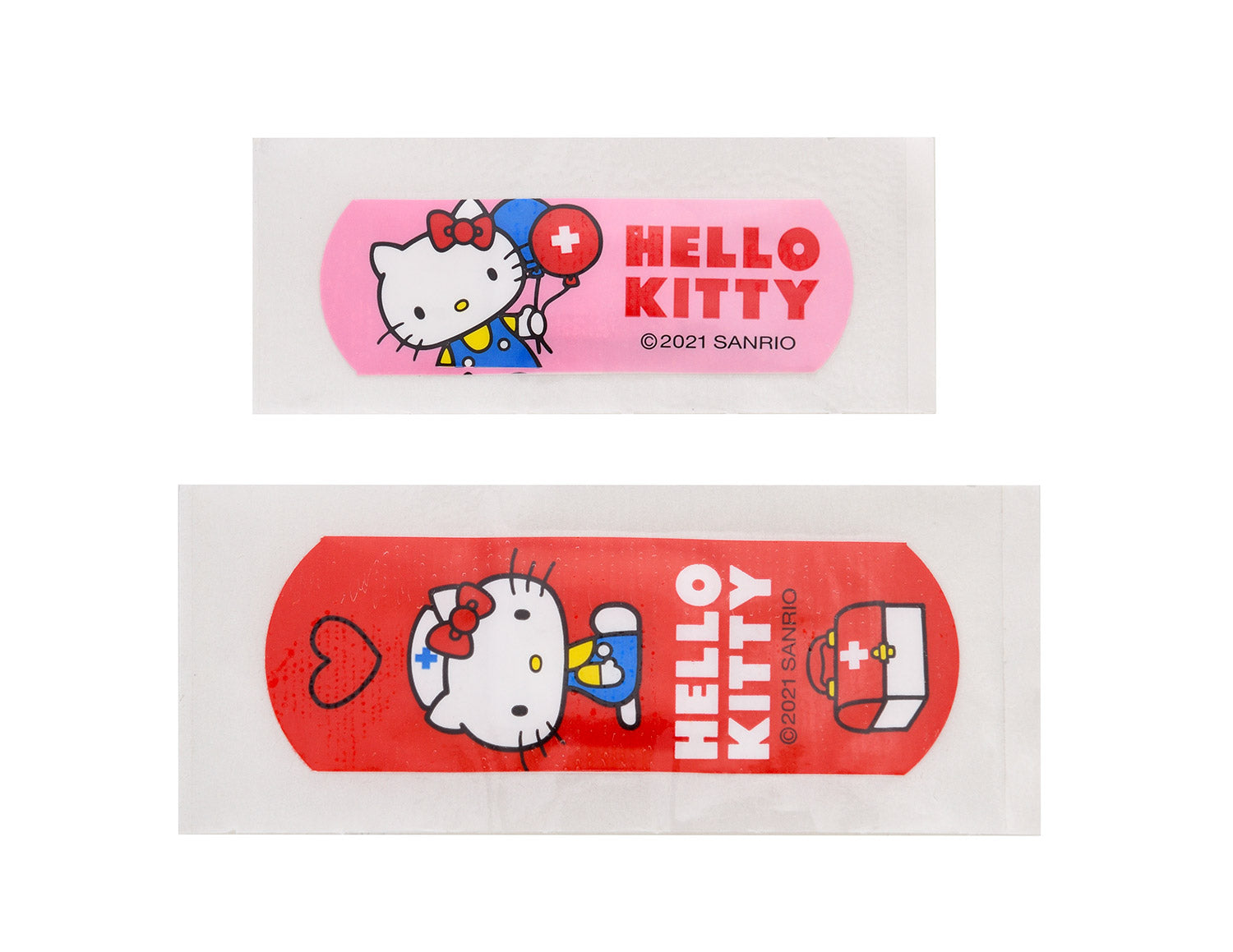Set 12 Box Hello Kitty per Bambini con 24 Cerotti Ciascuno 2 Misure in Metallo