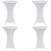 Coperture Verticali per Tavolo 4 pz Ã˜80 cm Bianco Elastico  cod mxl 78215