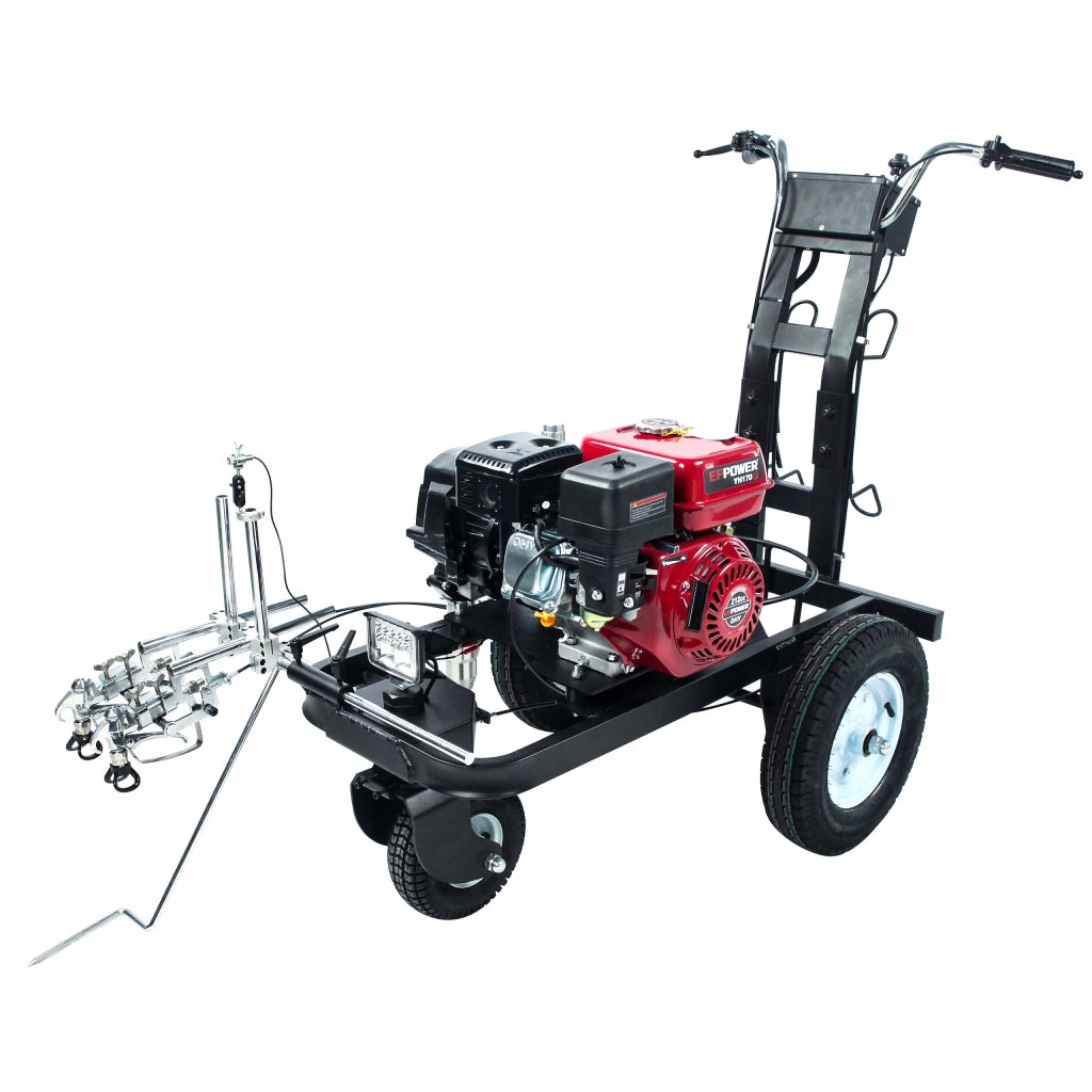 Traccialinee Stradale Zenthril PowerXcellence Phantom Z – Motore a Scoppio 7P | 23 MPa | 4 L/min | 2 Pistole | 2 Ugelli
