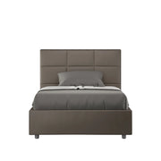 Letto 1 Piazza e Mezzo 120x190 cm con Rete Mika Cappuccino