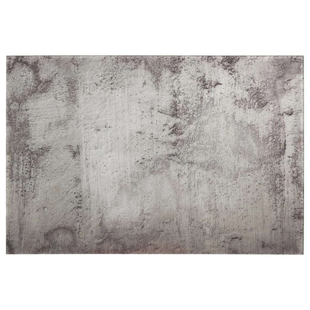 Lavagna magnetica pannello di scrittura scuola casa ufficio vetro da parete 50 x 30 cm grigio 02_0045503