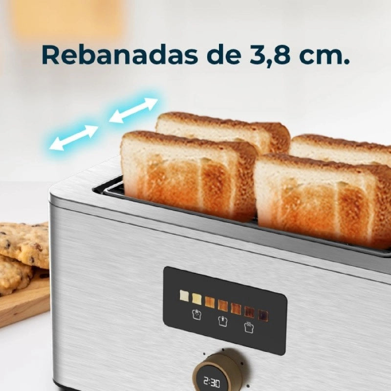 CECOTEC 04844 - Tostapane Touch&Toast Extra Double