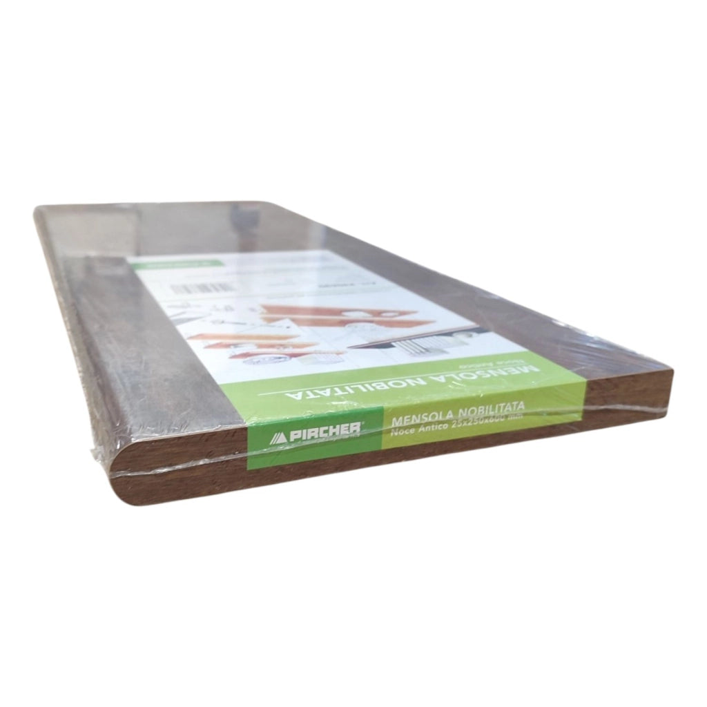 MENSOLA IN  LEGNO NOCE SC. 60X25