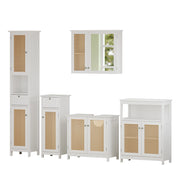 Vicco Set di mobili da bagno Bianco 5 parti
