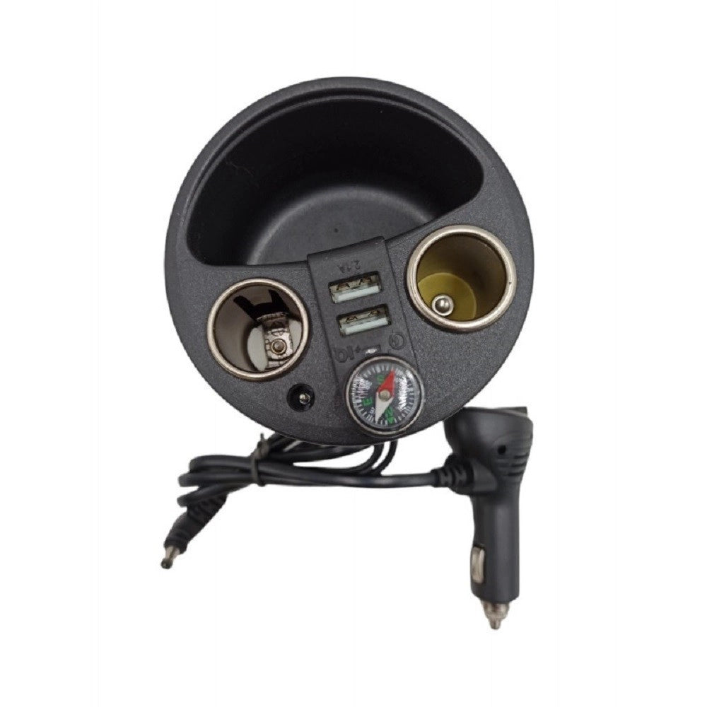 Trade Shop - Caricabatterie Per Auto 120w 12/24v Ricarica Rapida Accendisigari 2xusb Q-t179 -