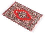 Tappeto Miniaturo 16 x 10 cm - Decorazione per Casa dei Bambini - Stile Orientale - Mobili per Pavimento - Regalo di Compleanno/Festa di Natale - Struttura Splendente - Tappeto per Casa dei Bambini