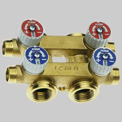 COLLETTORE TOTEM CALDOFREDDO  M.3/4 2x21/2x16     ICMA