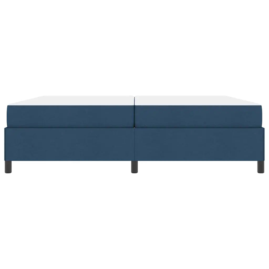 Letto a molle con materasso Blu 200 x 200 cm Tessuto