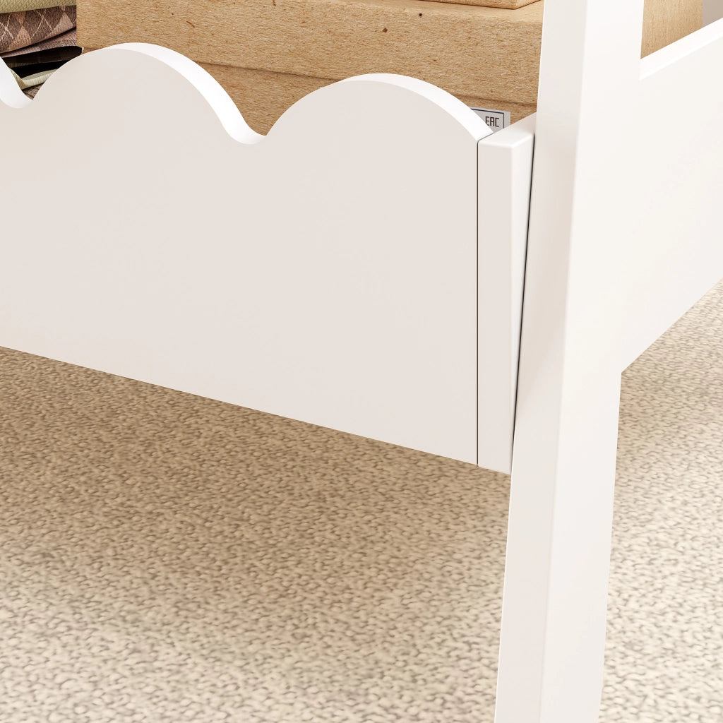 Stand Appendiabiti Vestnes a Forma di Capanna per Cameretta 99 x 66 x 38 cm - Bianco [en.casa]